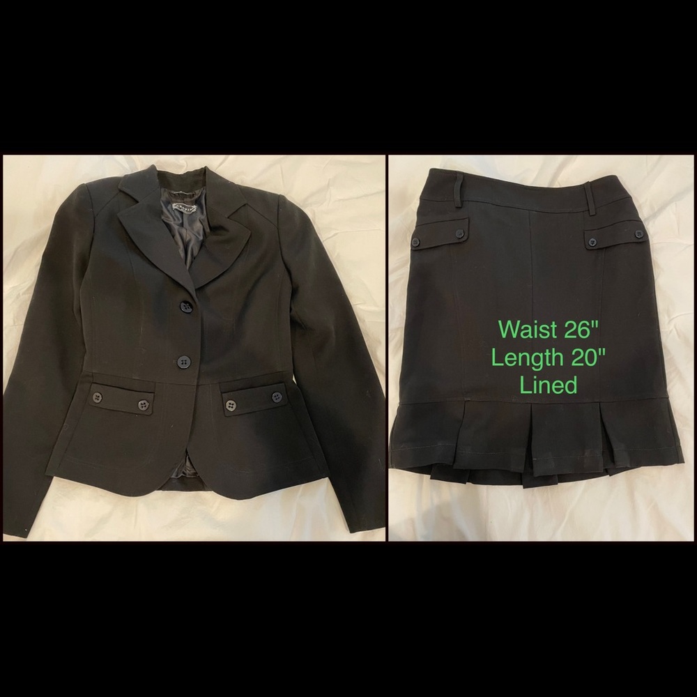 Chopin Black Skirt Suit